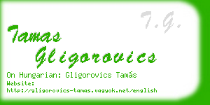 tamas gligorovics business card